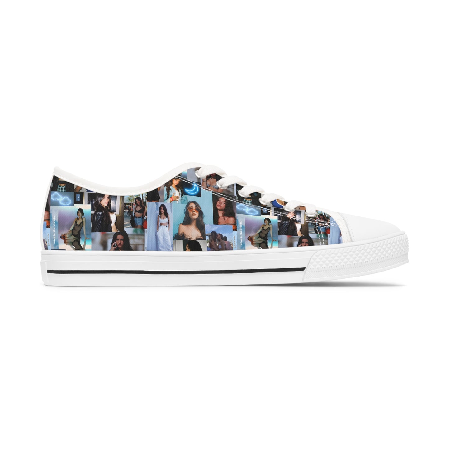 Madison Beer Mind In The Clouds Collage Women's Low Top Sneakers