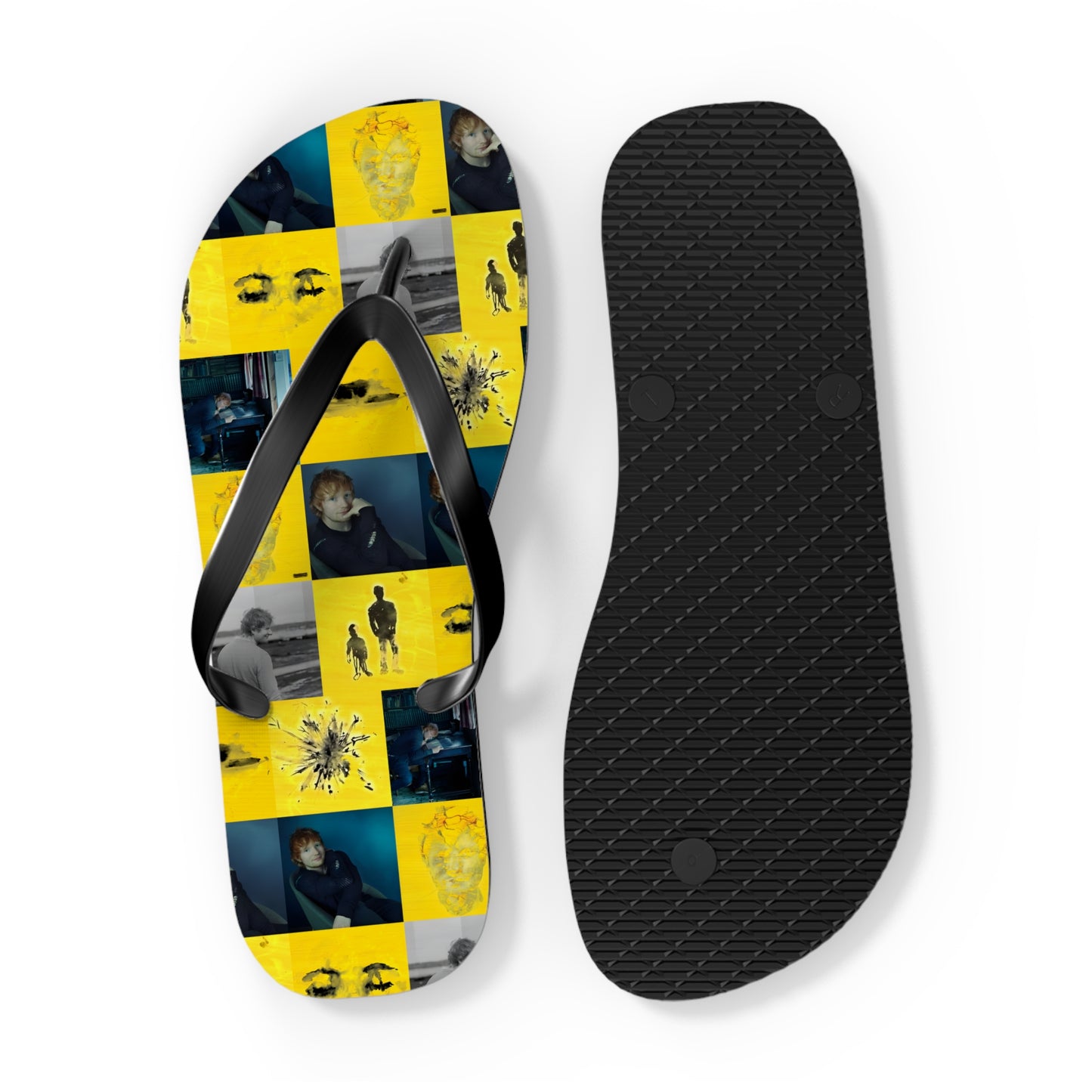 Ed Sheeran Subtract Mosaic Flip Flops