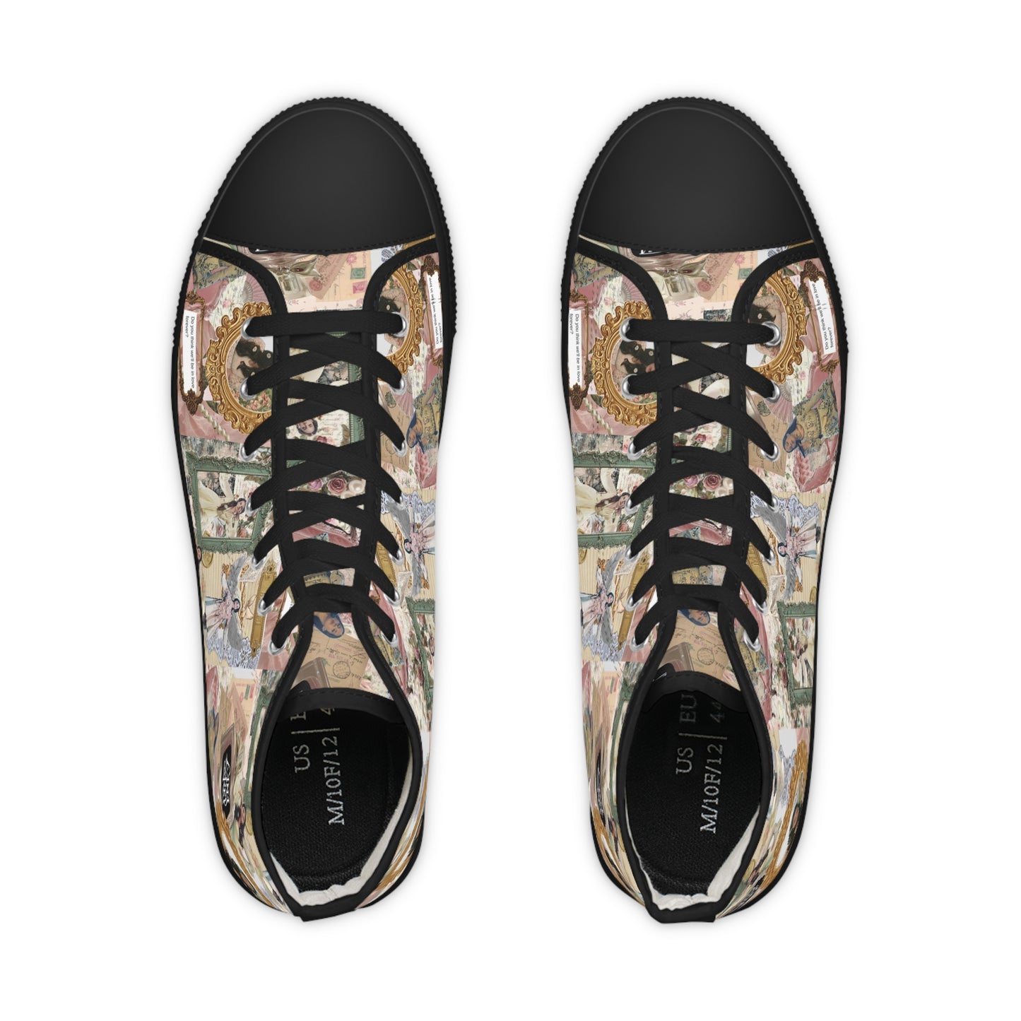 Lana Del Rey Victorian Collage Men's High Top Sneakers