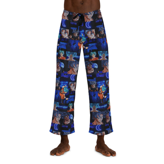 Dragon Ball Z Saiyan Moonlight Collage Men's Pajama Pants