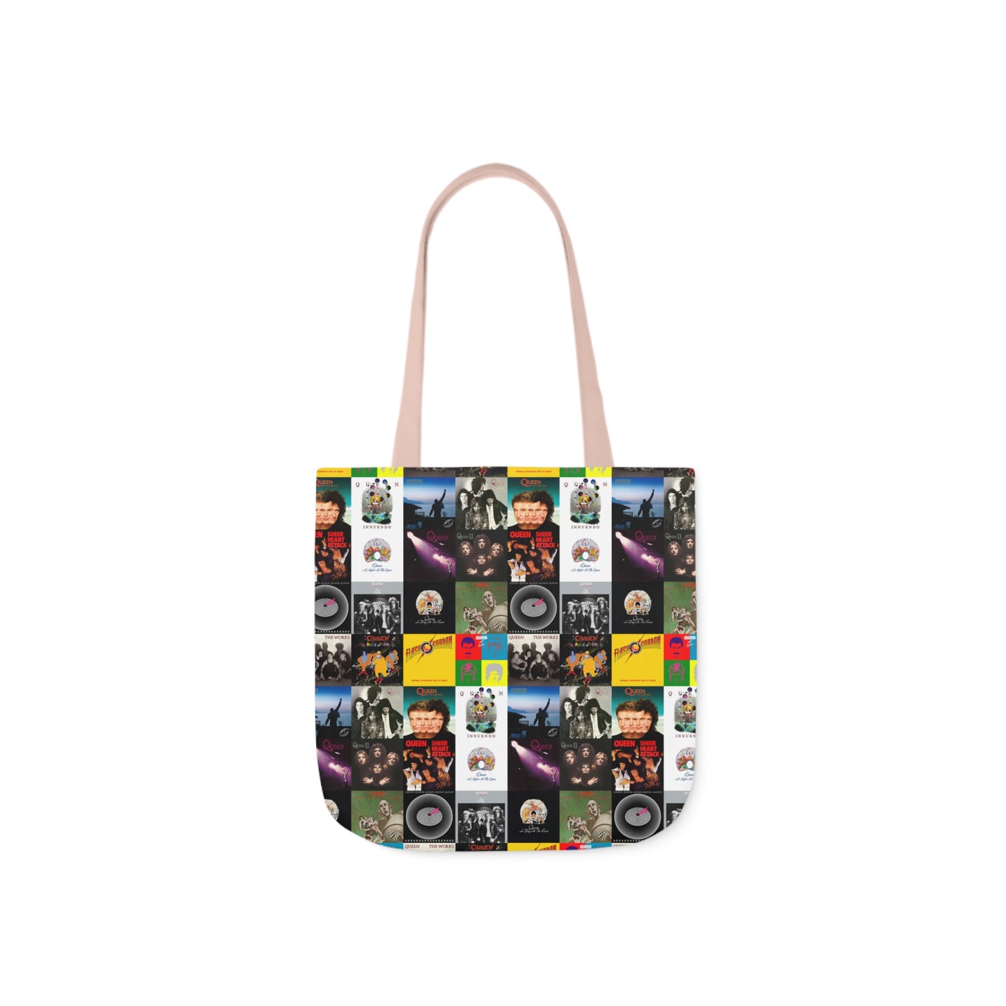 Queen Album Cover Collage Polyester Canvas Tote Bag