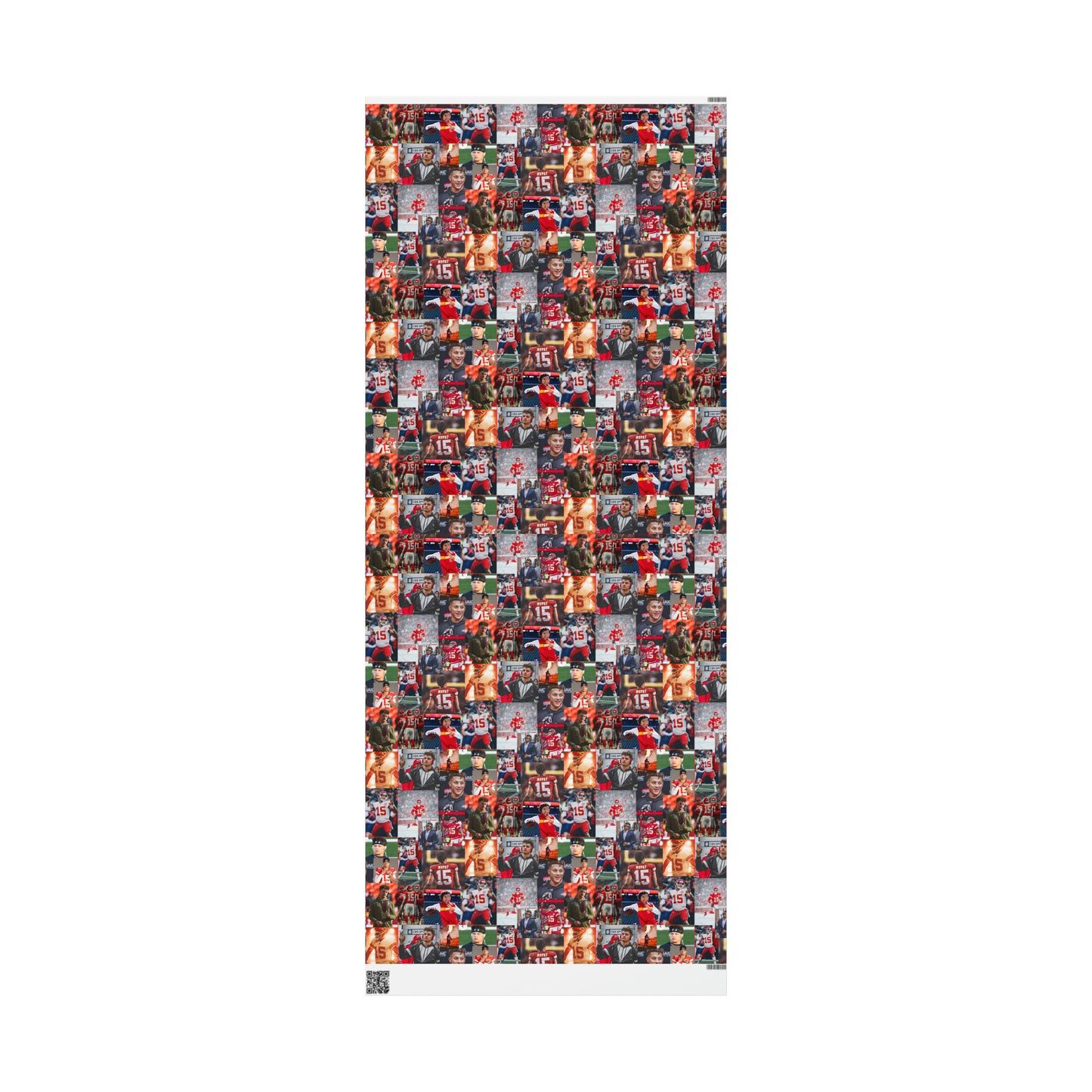 Patrick Mahomes Chiefs MVPAT Photo Collage Gift Wrapping Paper