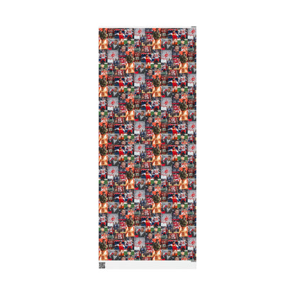 Patrick Mahomes Chiefs MVPAT Photo Collage Gift Wrapping Paper