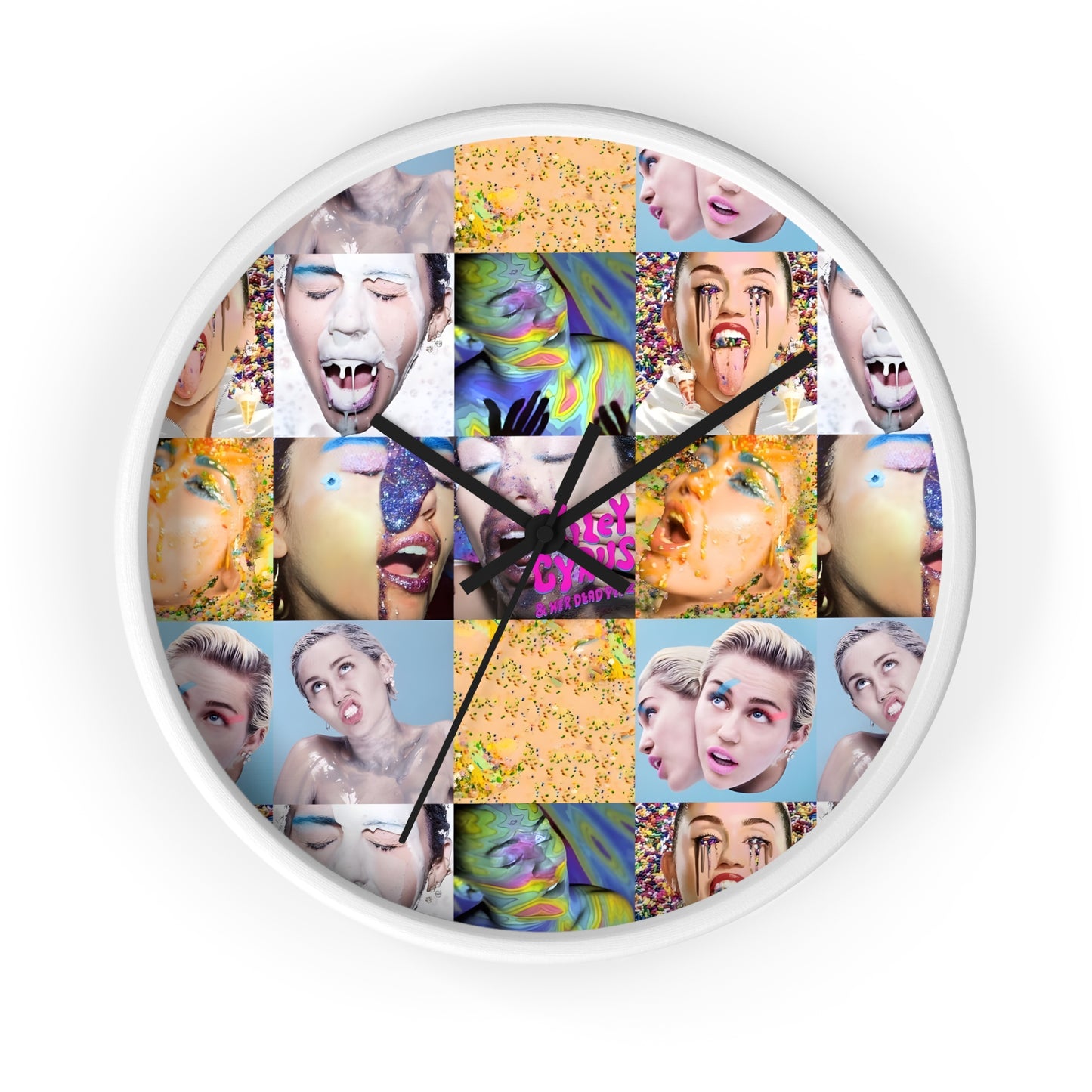 Miley Cyrus & Her Dead Petz Mosaic Wall Clock