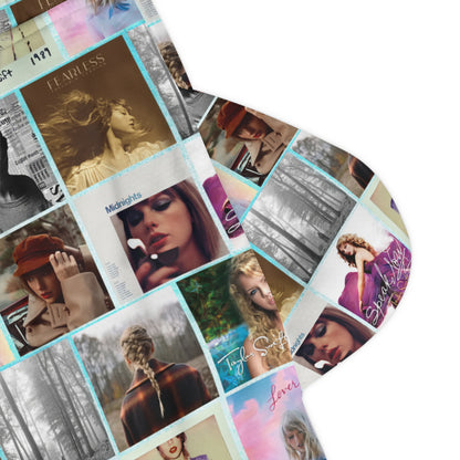 Taylor Swift Album Art Collage Pattern Basketball Rib Shorts