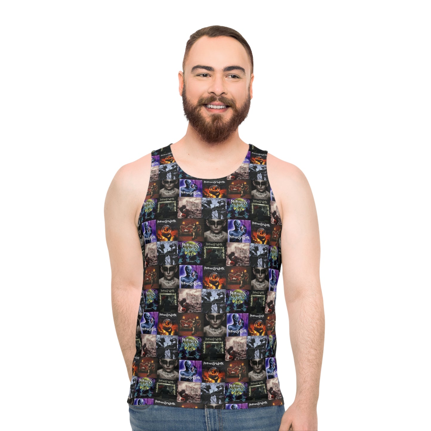 Motionless In White Album Cover Collage Unisex Tank Top