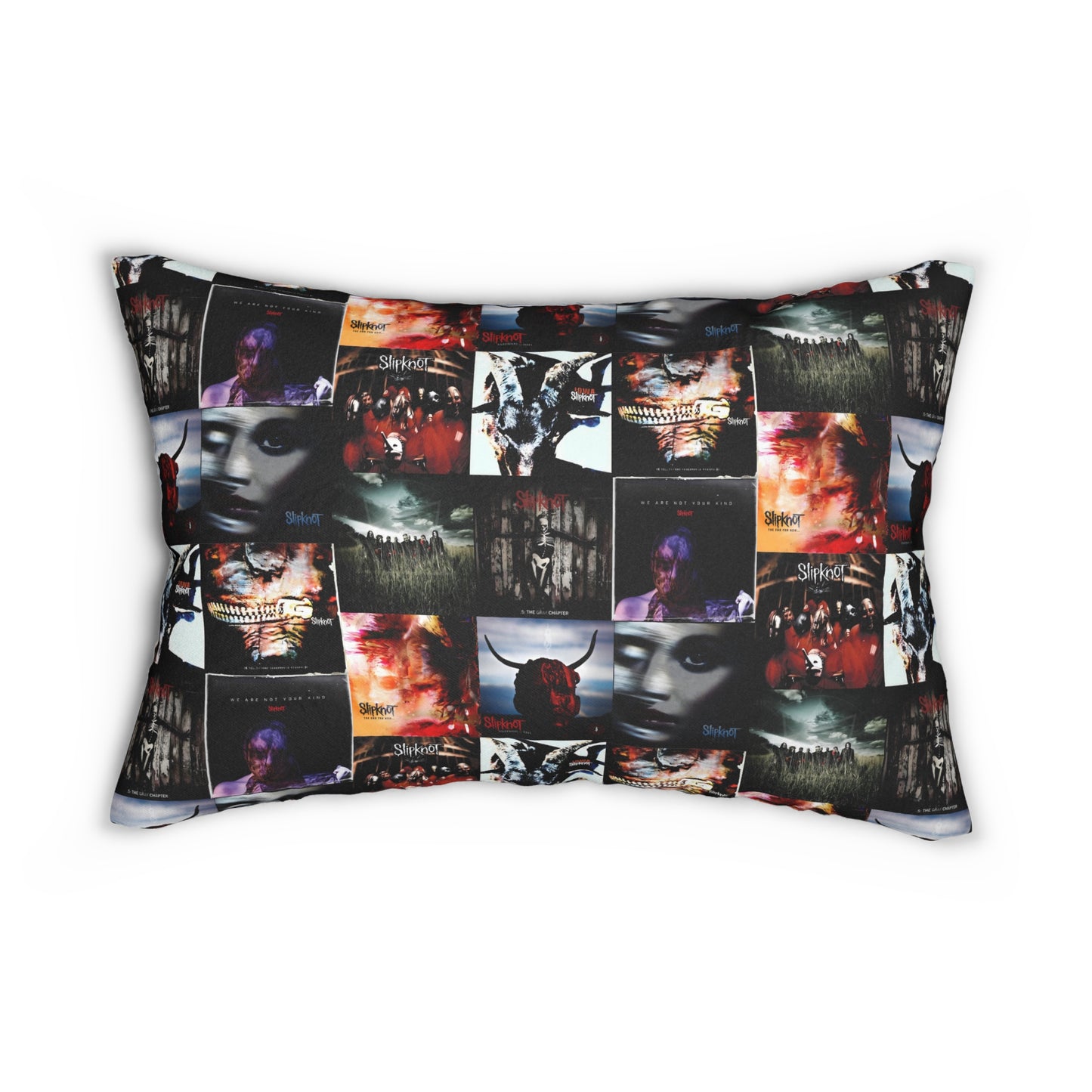 Slipknot Album Art Collage Polyester Lumbar Pillow