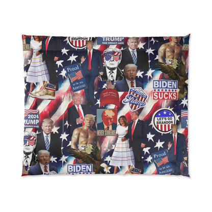 Donald Trump 2024 MAGA Montage Comforter