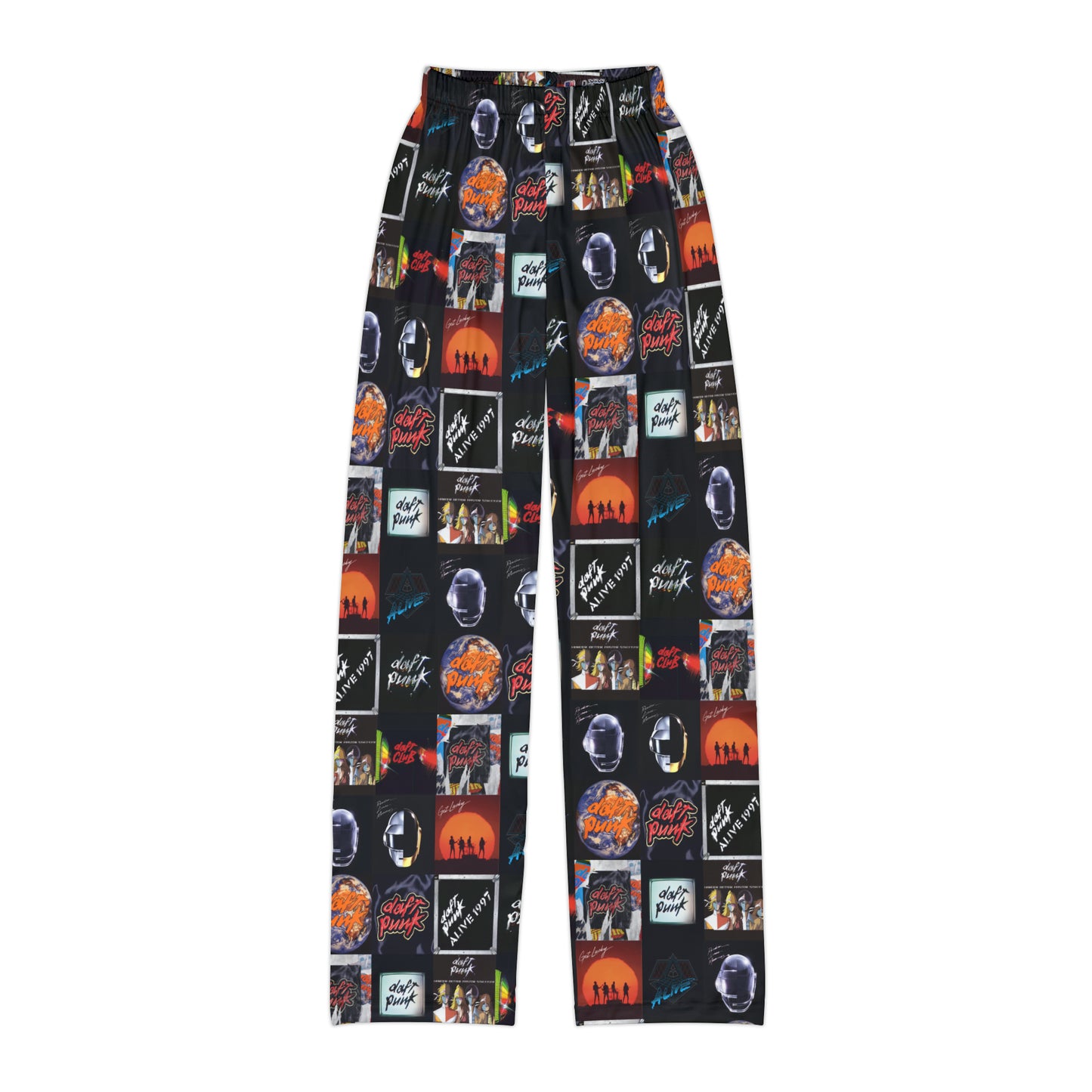 Daft Punk Album Cover Art Collage Kids Pajama Pants