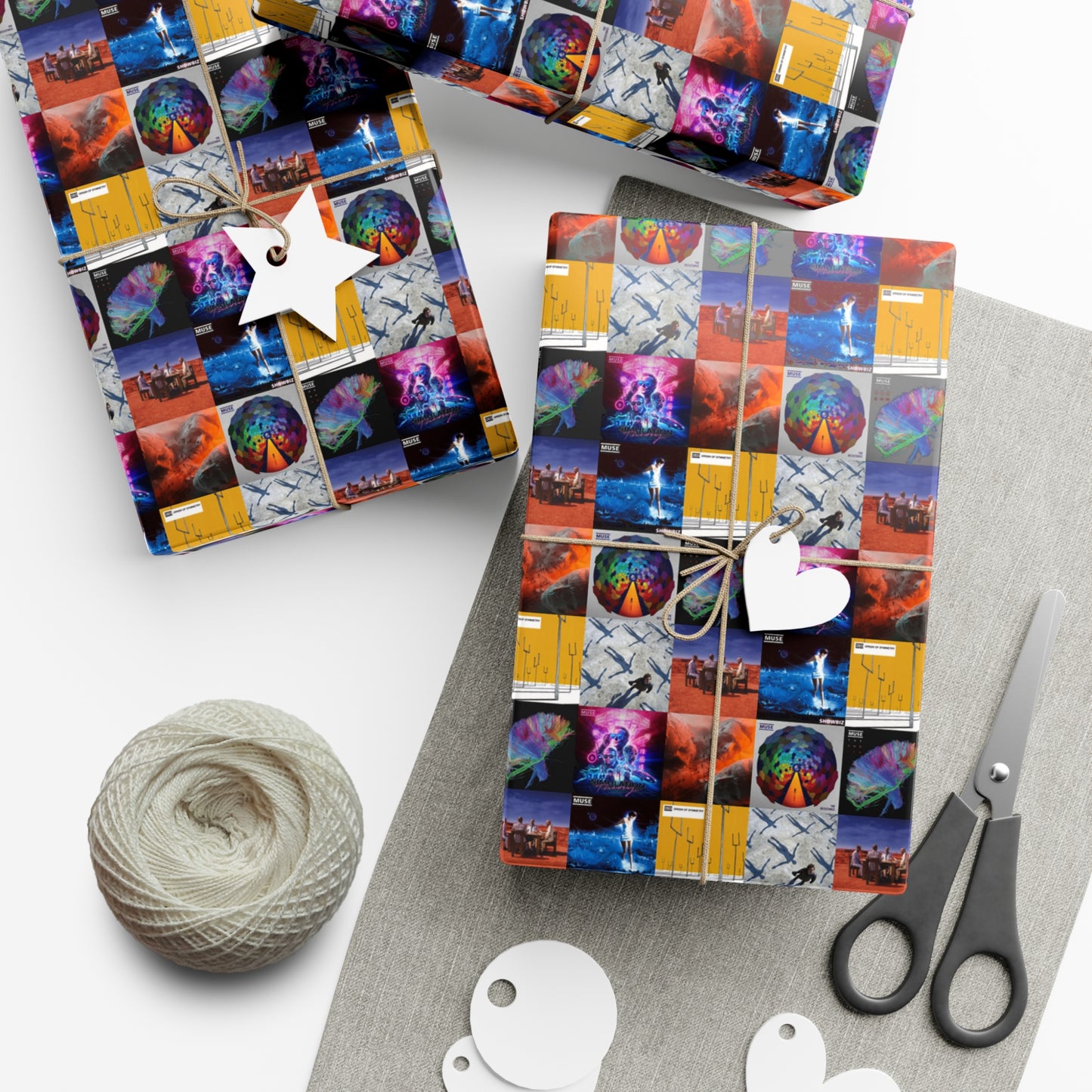 Muse Album Cover Collage Gift Wrap Paper