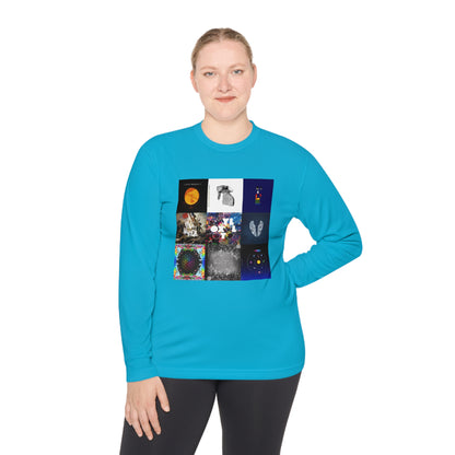 Colplay Album Cover Collage Unisex Lightweight Long Sleeve Tee