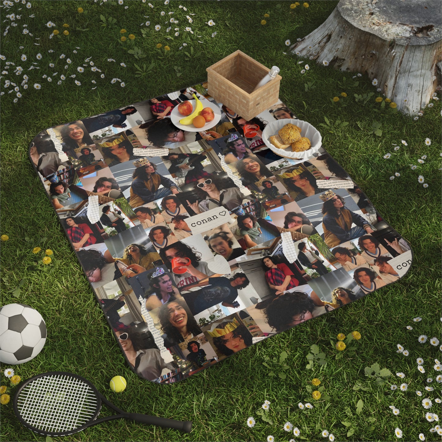 Conan Grey Being Cute Photo Collage Picnic Blanket