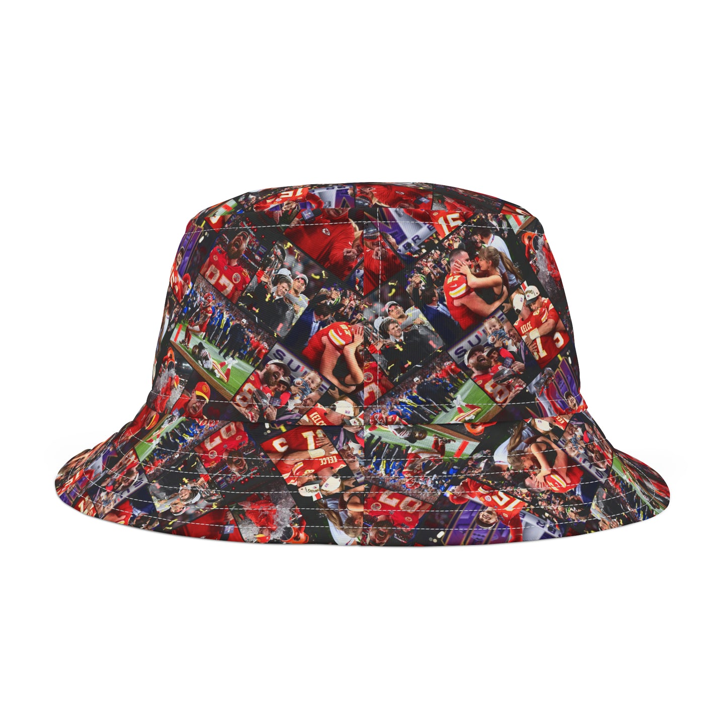 Kansas City Chiefs Superbowl LVIII Championship Victory Collage Bucket Hat