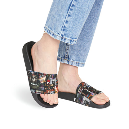 Slipknot Chaotic Album Art Collage Women's Slide Sandals