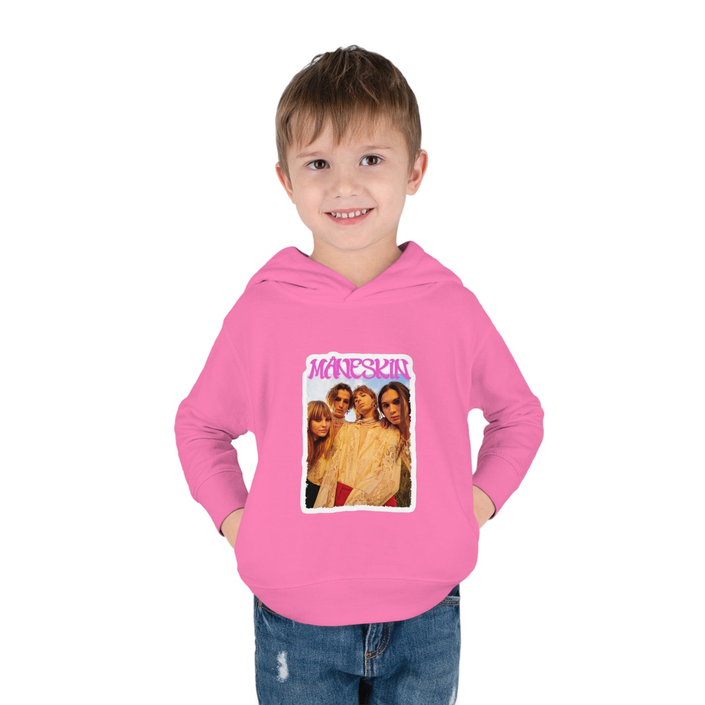 Måneskin Group Photo Toddler Pullover Fleece Hoodie