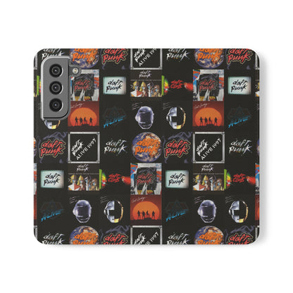 Daft Punk Album Cover Art Collage Phone Flip Case