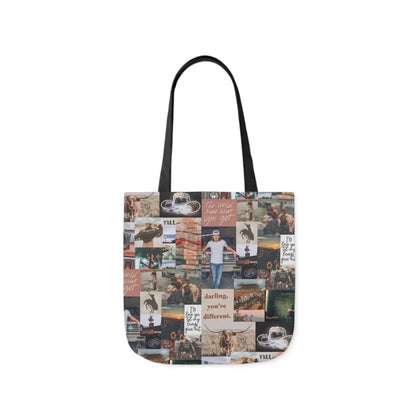 Morgan Wallen Darling You're Different Collage Polyester Canvas Tote Bag