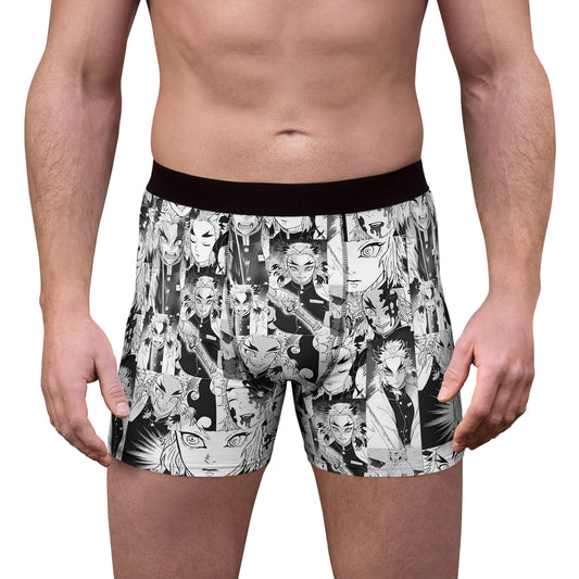 Demon Slayer Kyojuro Rengoku Collage Men's Boxer Briefs