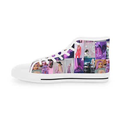 Ava Max Belladonna Photo Collage Men's High Top Sneakers