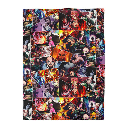 Demon Slayer Reflections Collage Microfiber Duvet Cover