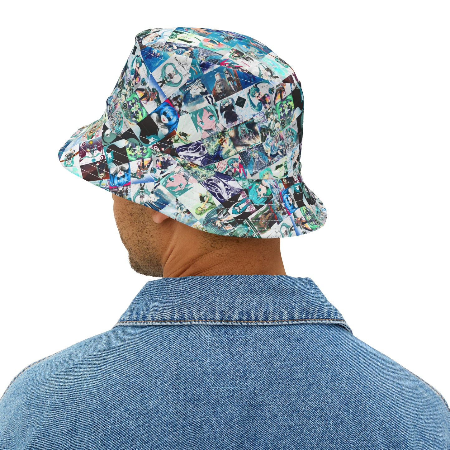 Hatsune Miku Album Cover Collage Bucket Hat