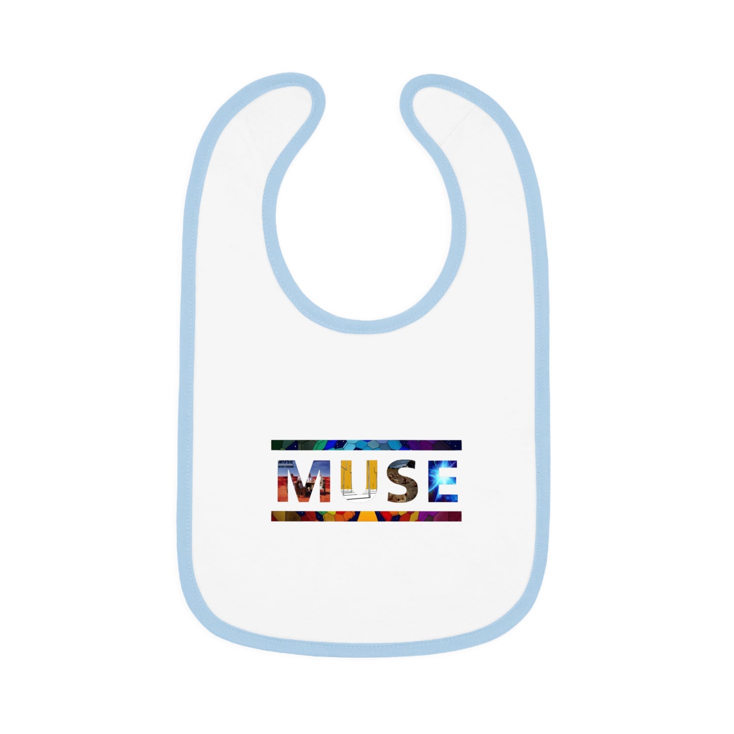 Muse Album Art Letters Baby Contrast Trim Jersey Bib