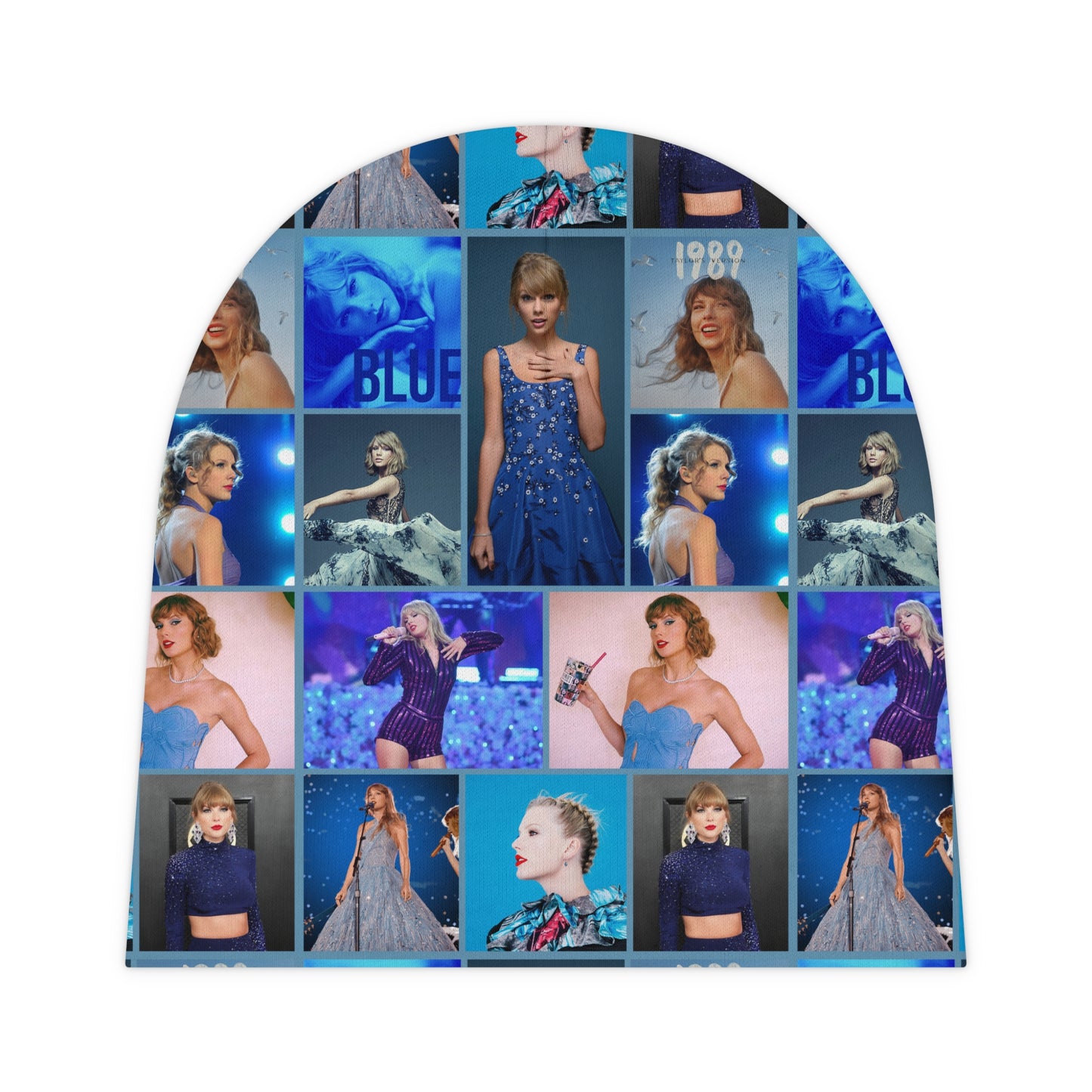 Taylor Swift Blue Aesthetic Collage Baby Beanie