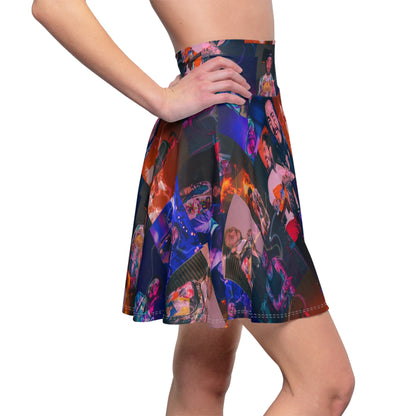 Post Malone Lightning Photo Collage Women's Skater Skater Skirt