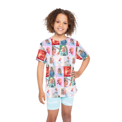 Taylor Swift Lover Era Photo Mosaic Kids Sports Jersey