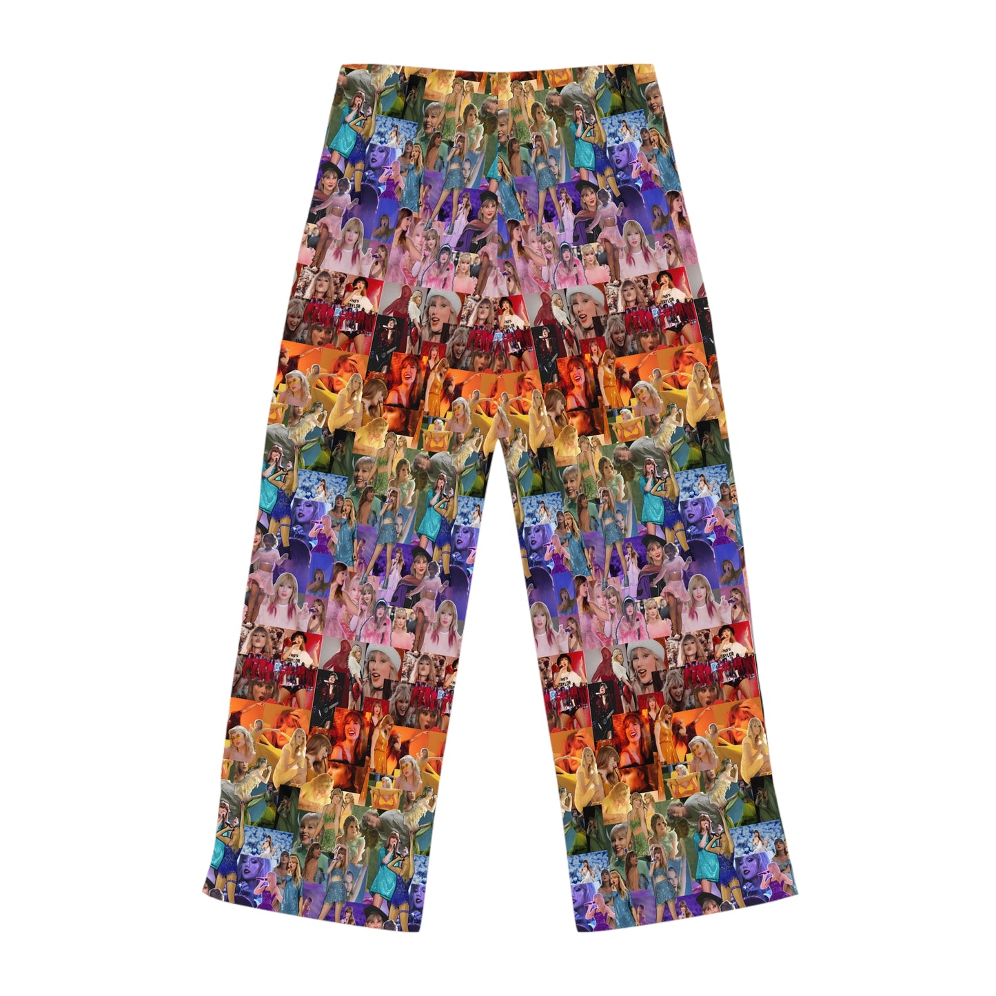 Taylor Swift Rainbow Photo Collage Women's Pajama Pants