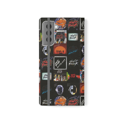 Daft Punk Album Cover Art Collage Phone Flip Case