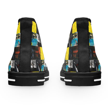 Post Malone Album Art Collage Women's High Top Sneakers