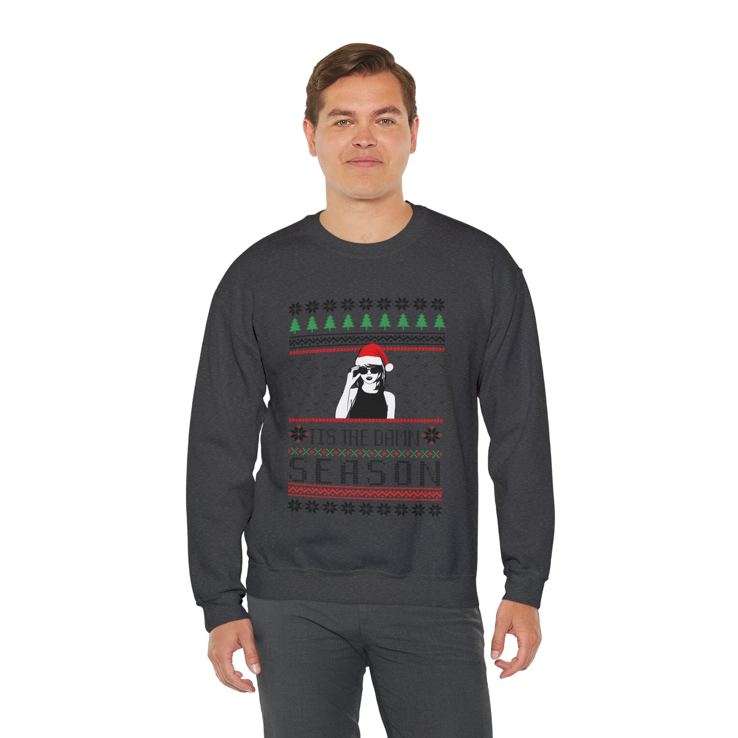 Taylor Swift 'Tis The Damn Season Unisex Heavy Blend Crewneck Sweatshirt