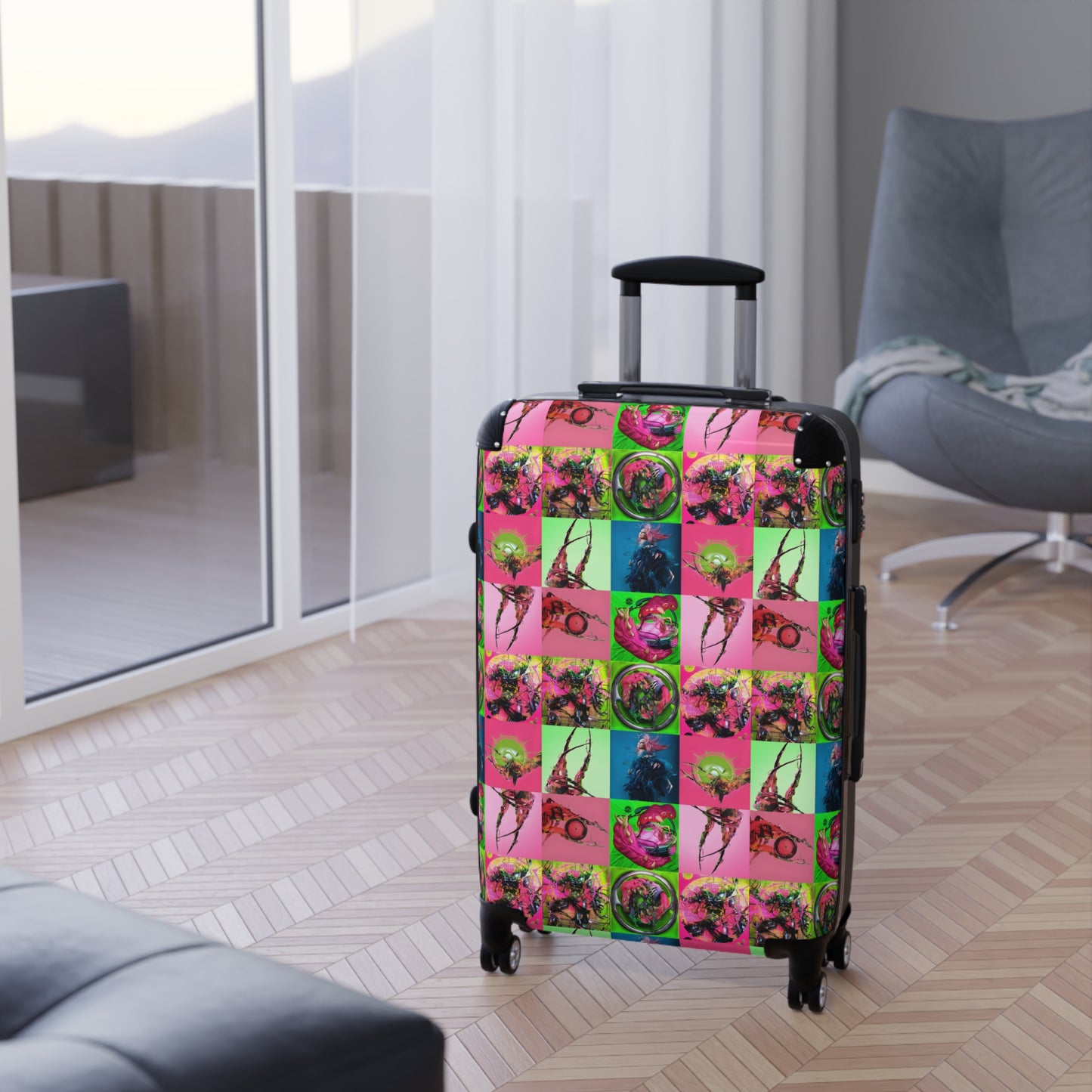 Lady Gaga Dawn of Chromatica Mosaic Suitcase