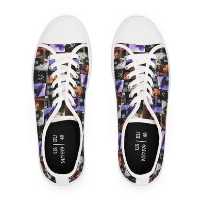 Post Malone On Tour Collage Women's Low Top Sneakers