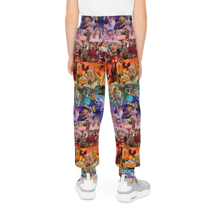 Taylor Swift Rainbow Photo Collage Youth Joggers