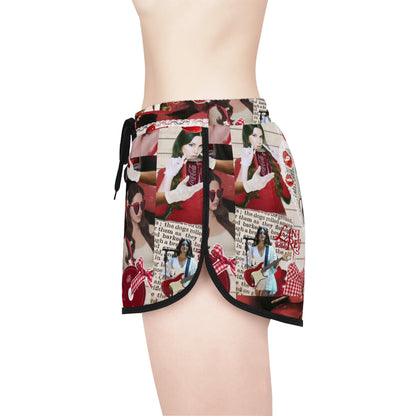 Lana Del Rey Cherry Coke Collage Women's Relaxed Shorts