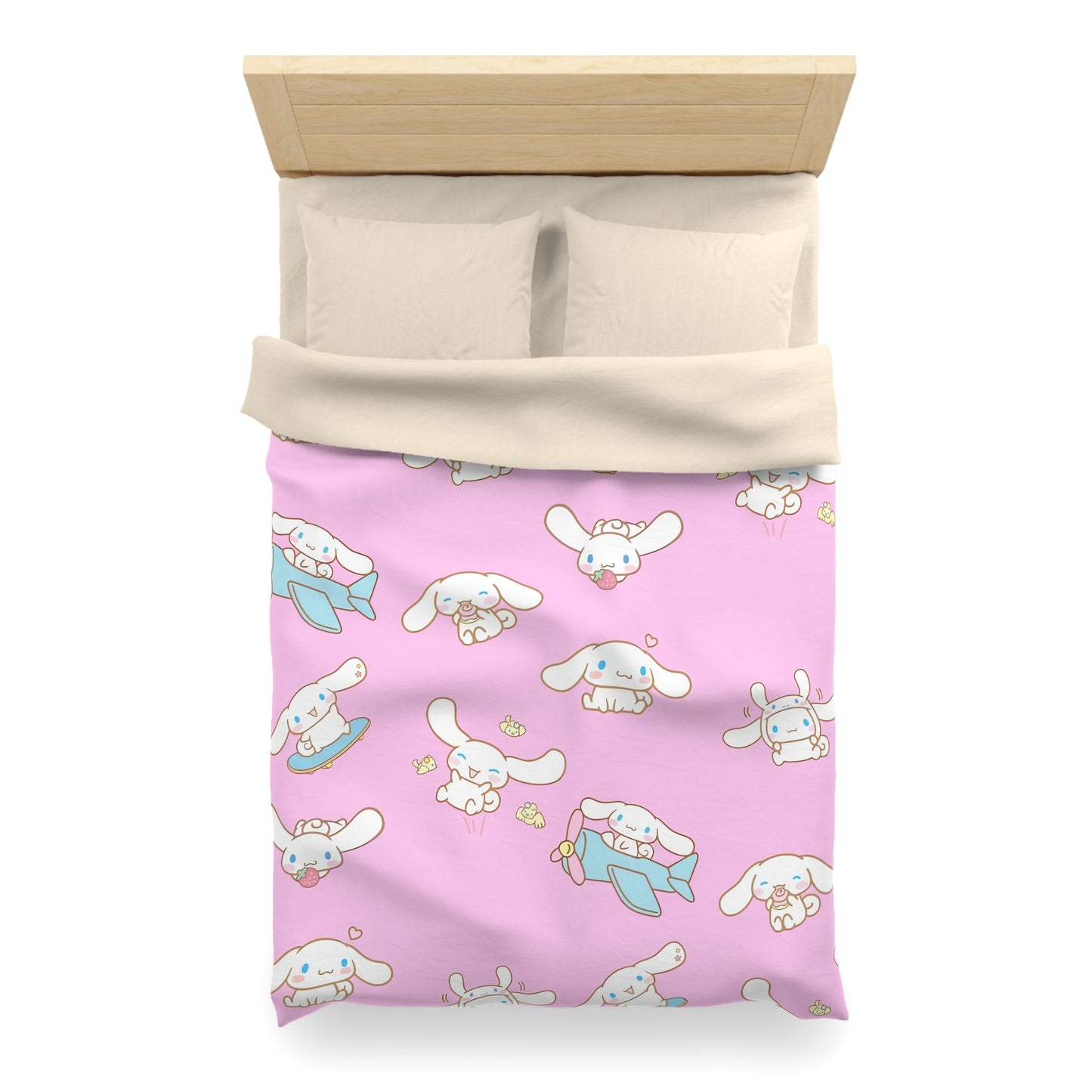 Cinnamoroll Playing Around Pattern Microfiber Duvet Cover