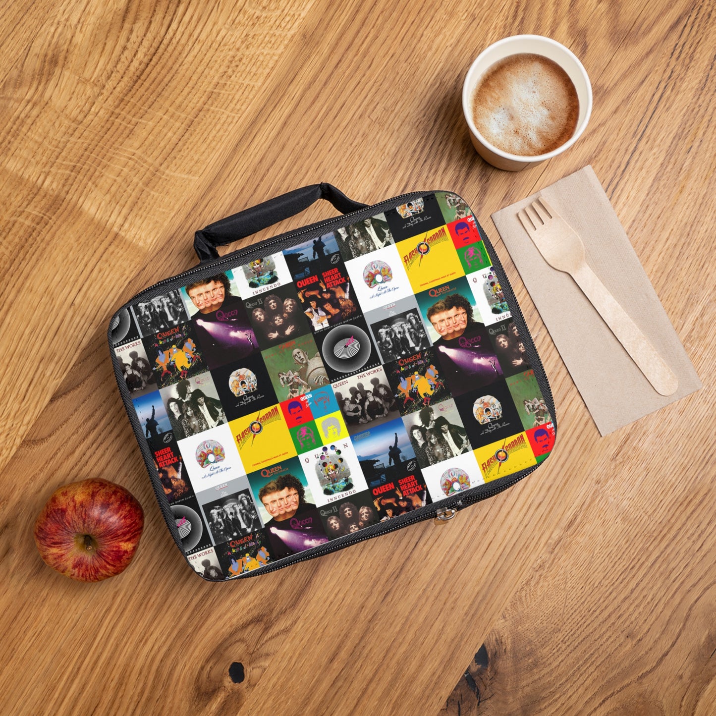 Queen Album Cover Collage Lunch Bag