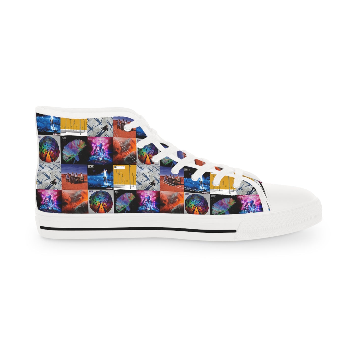 Muse Album Cover Collage Men's High Top Sneakers