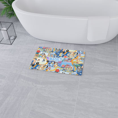 Bluey Playtime Collage Floor Mat