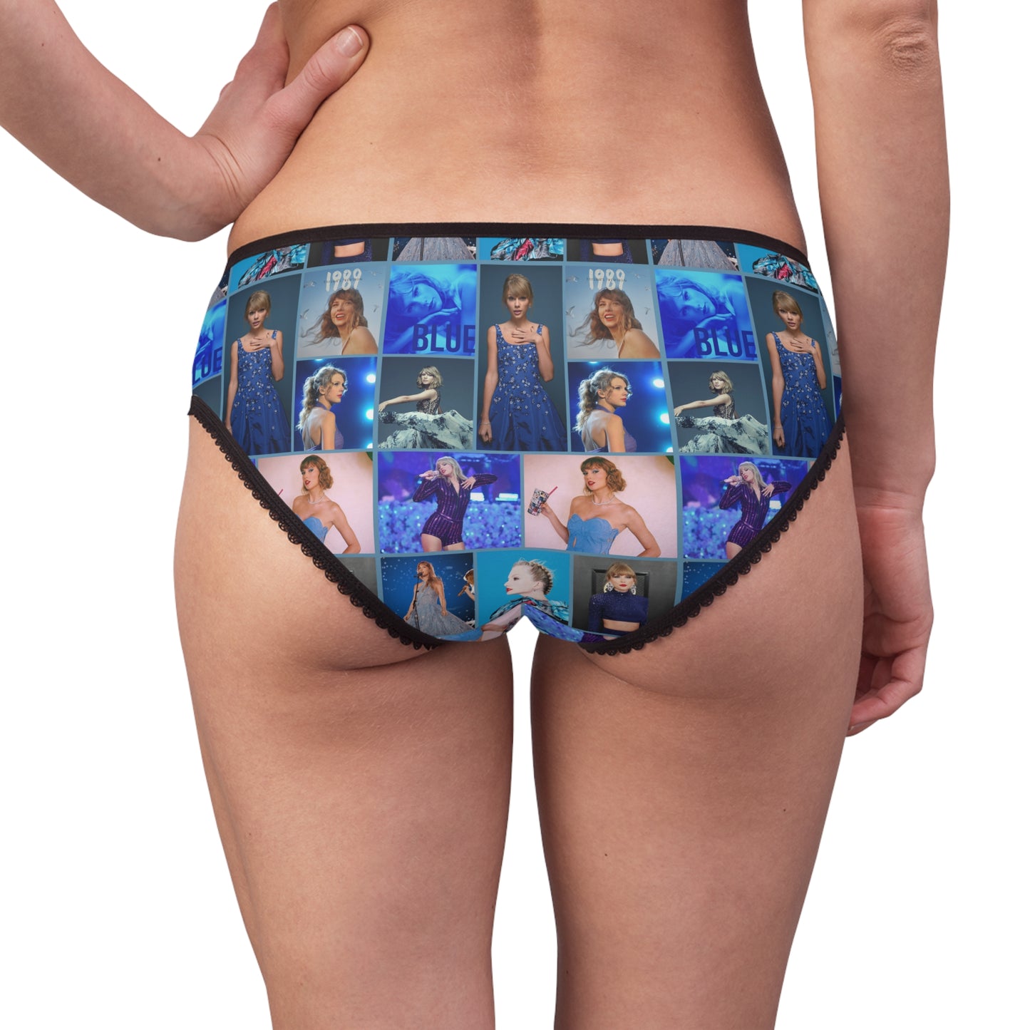 Taylor Swift Blue Aesthetic Collage Women's Briefs Panties