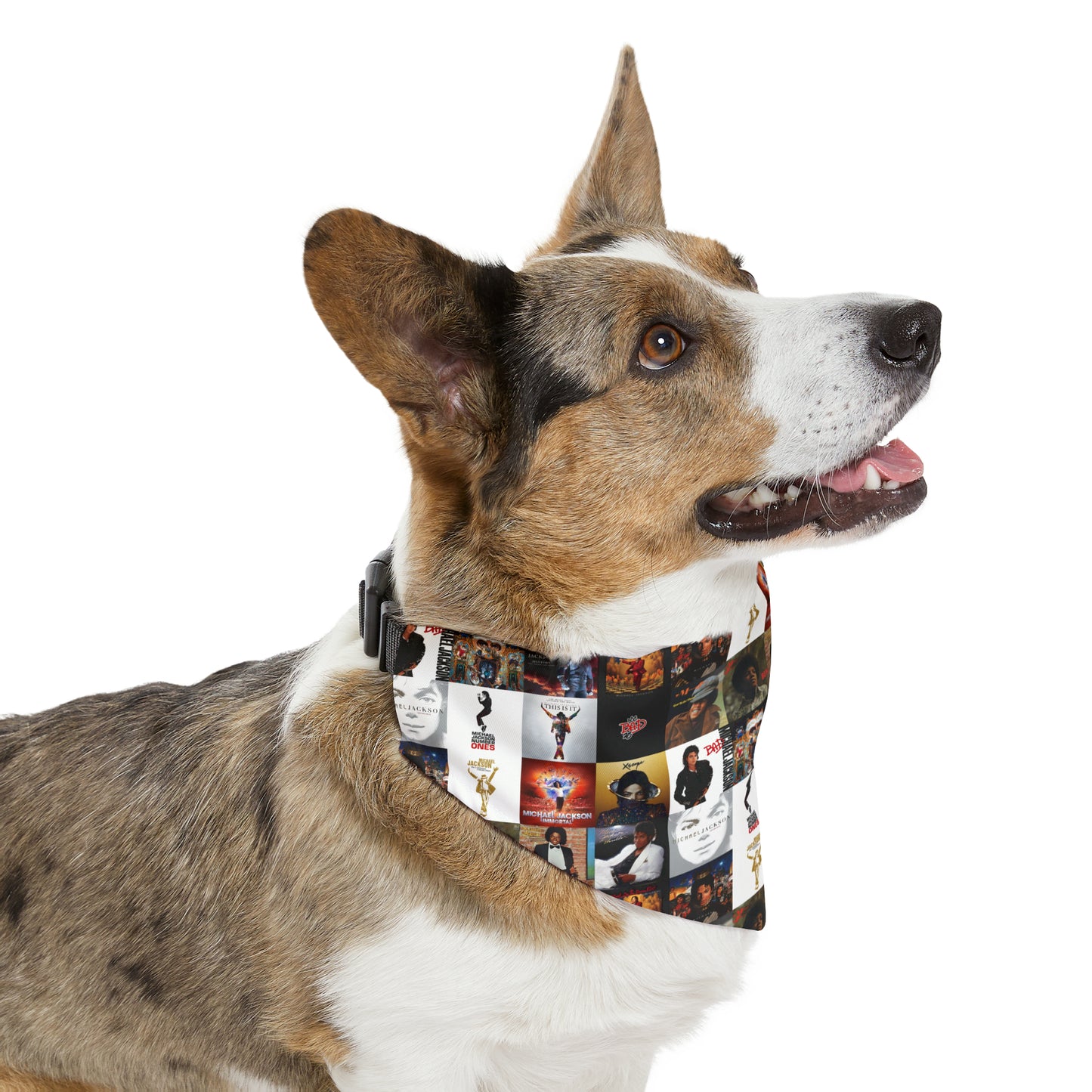 Michael Jackson Album Cover Collage Pet Bandana Collar