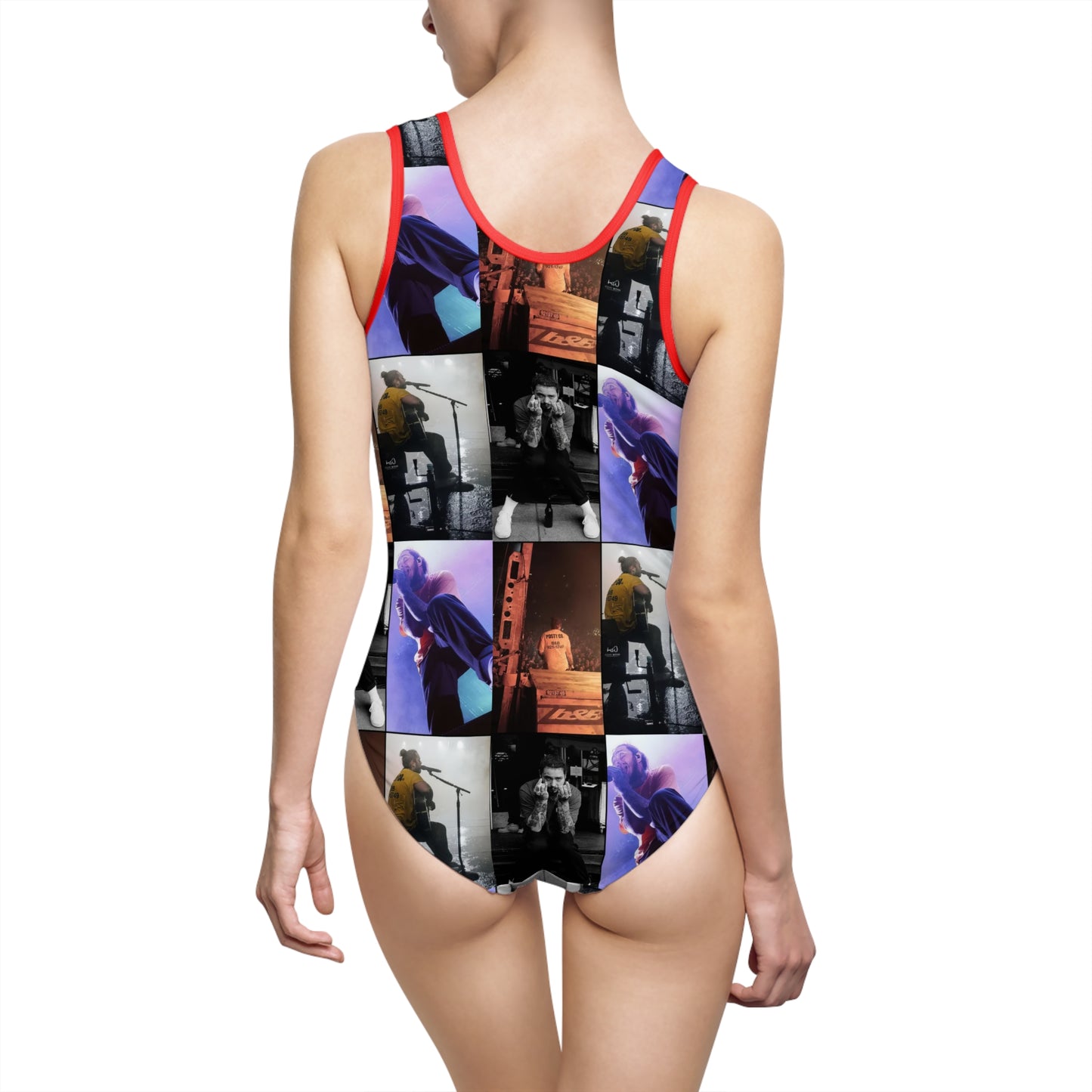 Post Malone On Tour Collage Women's Classic One-Piece Swimsuit