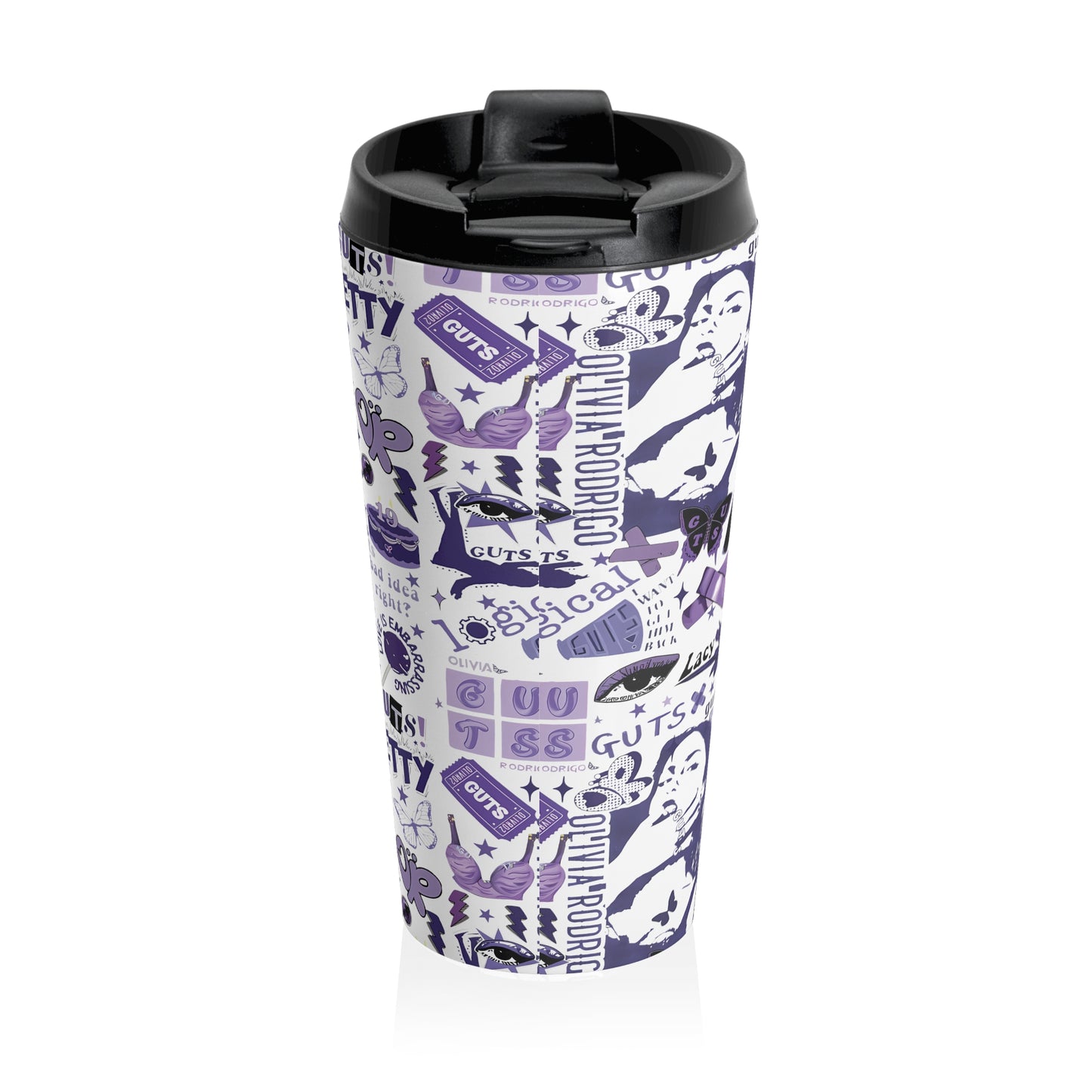 Olivia Rodrigo Guts Tour Collage Stainless Steel Travel Mug