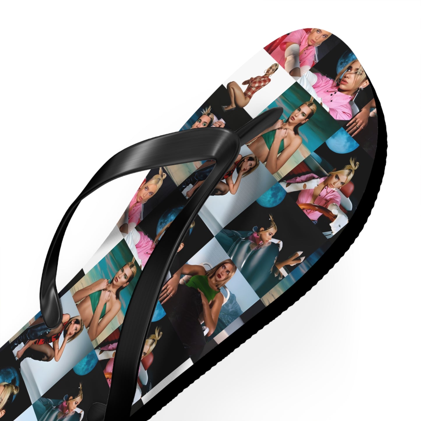 Dua Lipa Future Nostalgia Mosaic Flip Flops