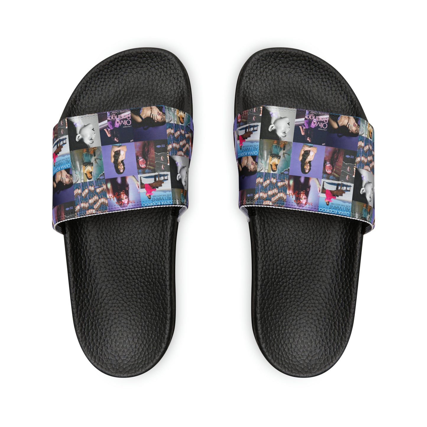 Olivia Rodrigo Album Cover Art Collage Women's Slide Sandals