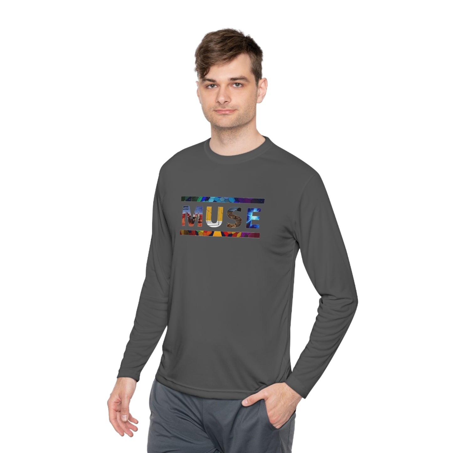 Muse Album Art Letters Unisex Lightweight Long Sleeve Tee