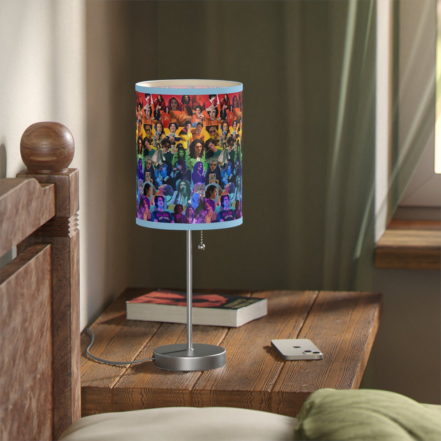 Conan Grey Rainbow Photo Collage Lamp on a Stand