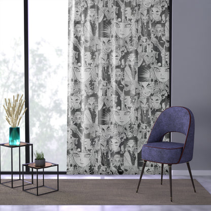 Demon Slayer Kyojuro Rengoku Collage Window Curtain